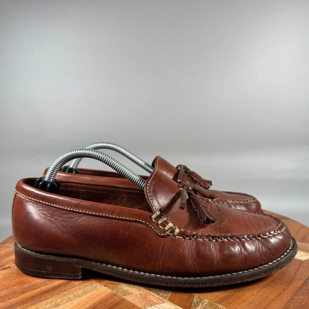 Cole Haan Womens 7.5 B British Tan Leather Tassel Loafers 6367 Brazil
